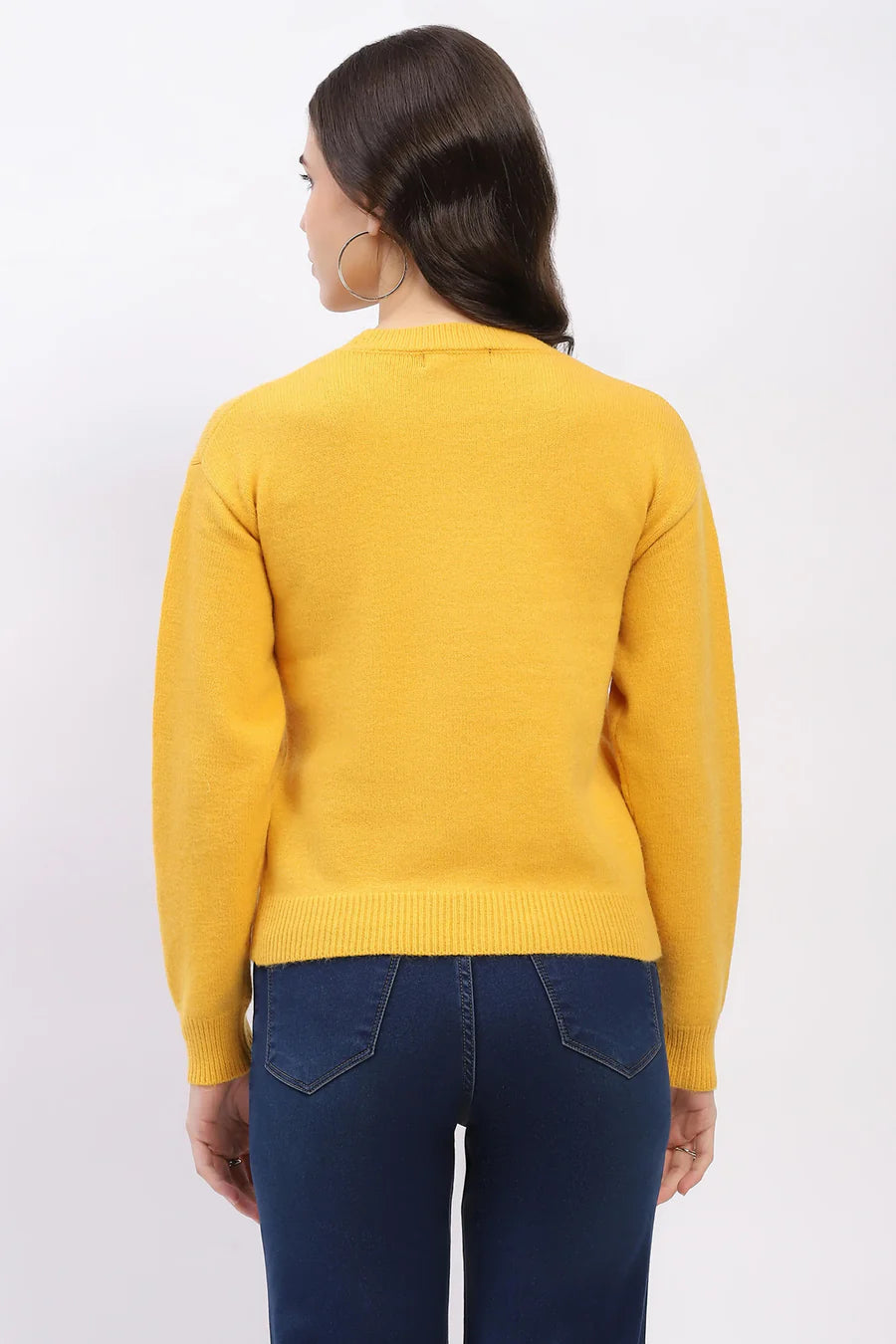 Floral Embellished Winter Pullover