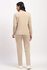 Beige Front-Open Co-ord Set