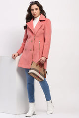 Pink Winter Coat - Ultra-Warm Luxe Finish