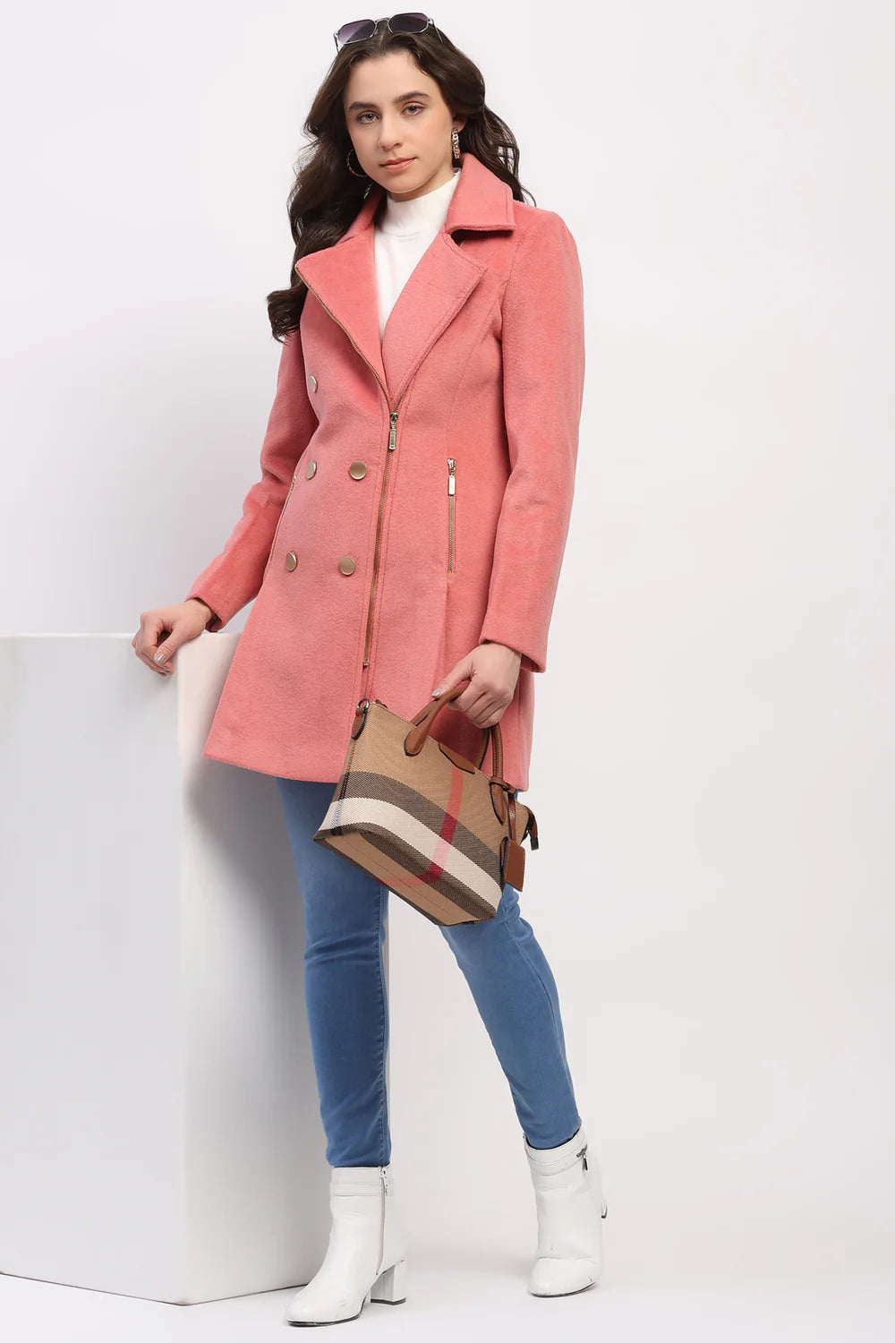 Pink Winter Coat - Ultra-Warm Luxe Finish