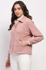 Pink Embossed Sweatshirt