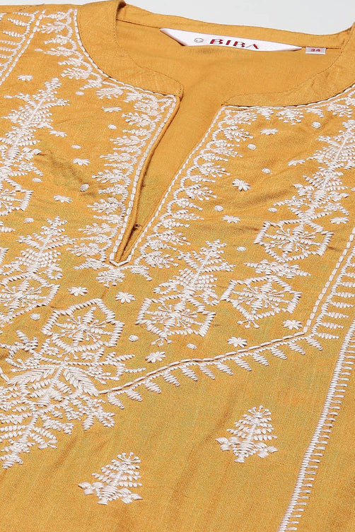 Solid Rayon (LIVA) Straight Kurta Palazzo Set