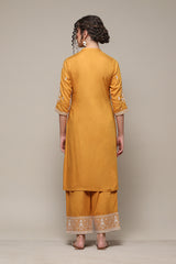 Solid Rayon (LIVA) Straight Kurta Palazzo Set