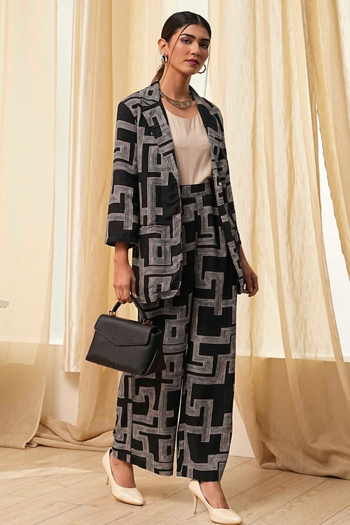 Printed Viscose Blend Kurta Set with Dupatta