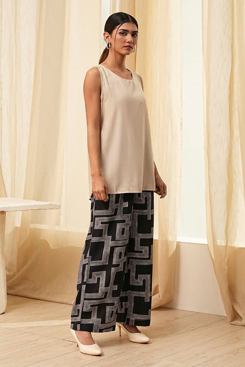 Printed Viscose Blend Kurta Set with Dupatta