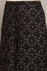 Printed Polyester Flared Kurta Palazzo Set