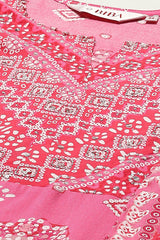 Printed Rayon (LIVA) Straight Kurta Palazzo Set