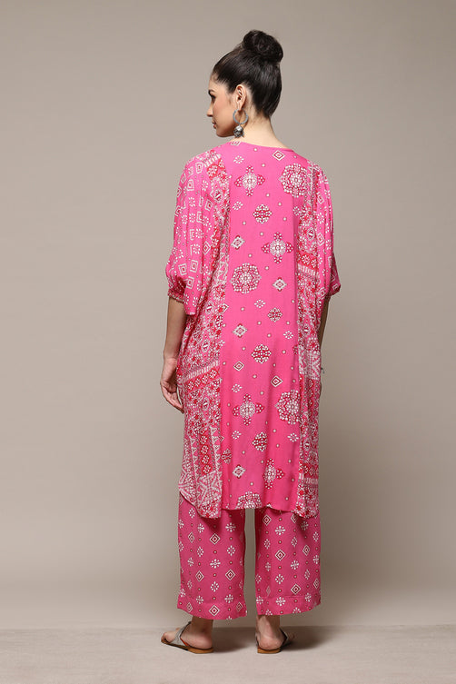 Printed Rayon (LIVA) Straight Kurta Palazzo Set