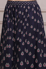 Printed Cotton Sleeveless Suit Set with Dupatta