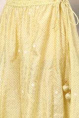 Woven Polyester Straight Kurta Sharara Set with Dupatta