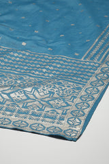 Cotton Anarkali Kurta Churidar Suit Set with Dupatta