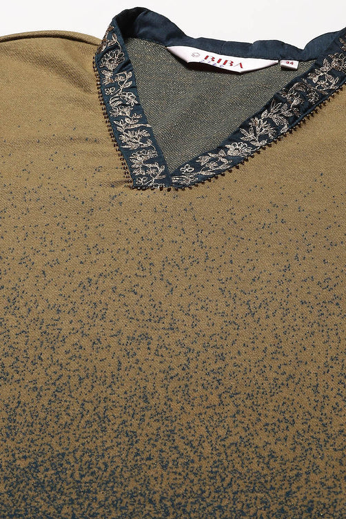 Yarn Dyed Polyester Straight Kurta Palazzo Set