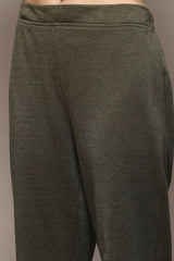 Yarn Dyed Polyester Straight Kurta Palazzo Set