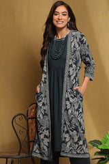 Yarn Dyed Rayon Straight Kurta Palazzo Set