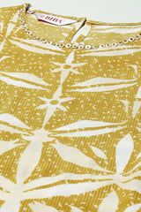 Printed Rayon Straight Kurta Palazzo Set