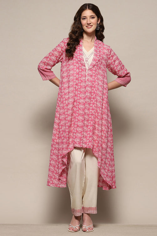 Printed Cotton Straight Kurta Pant Set