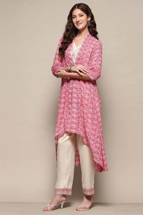 Printed Cotton Straight Kurta Pant Set