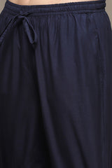 Printed Rayon Straight Kurta Palazzo Set