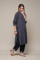 Printed Rayon Straight Kurta Palazzo Set