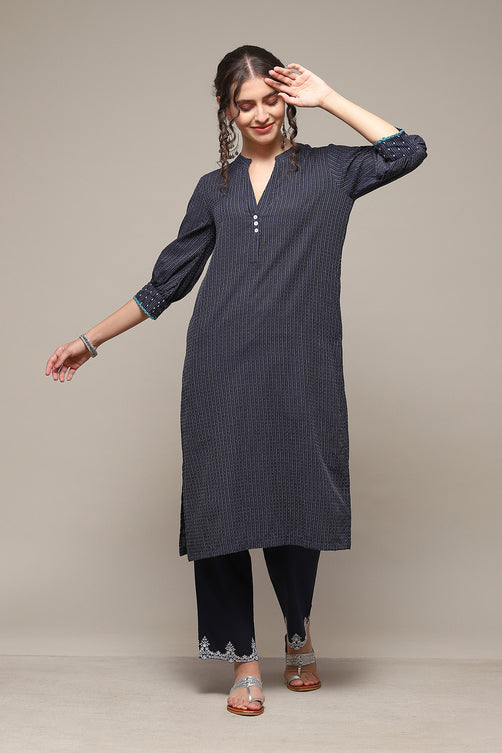 Printed Rayon Straight Kurta Palazzo Set